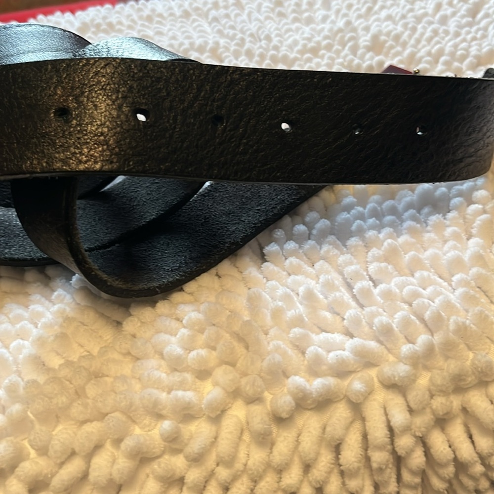 Gucci  Black Belt Rare Vintage with Shiny Silver Buckle - Picture 4 of 12